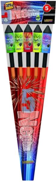 Raketensortiment Neptun - 5 Raketen mit gesamt 325g NEM